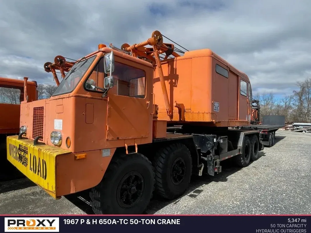 1967 P & H 650A-TC 50-Ton Crane