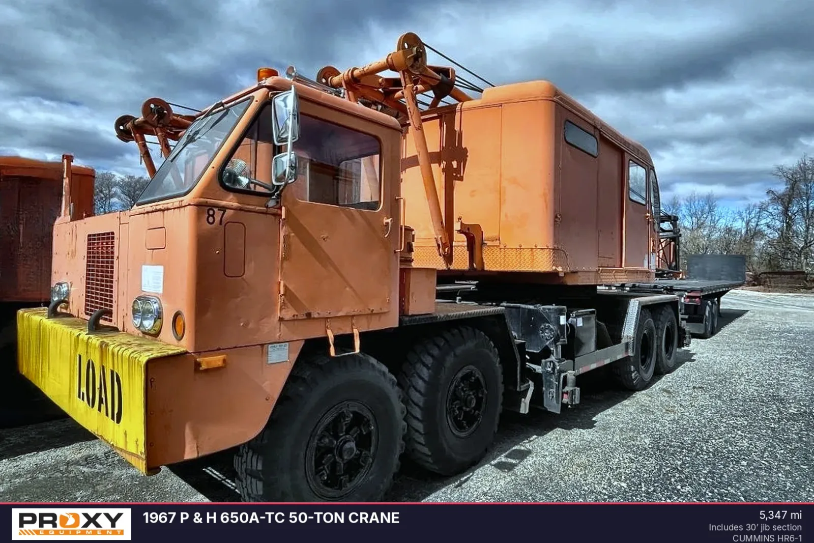 1967 P & H 650A-TC 50-Ton Crane
