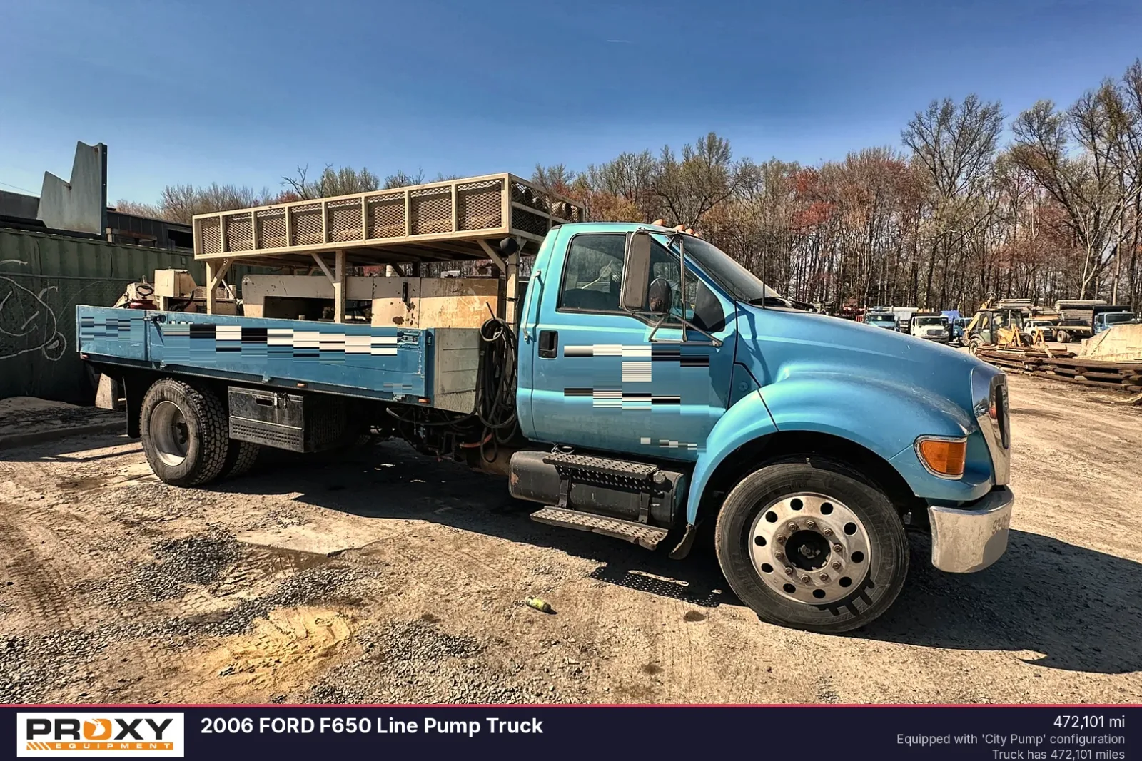 2006 FORD F650 Line Pump Truck