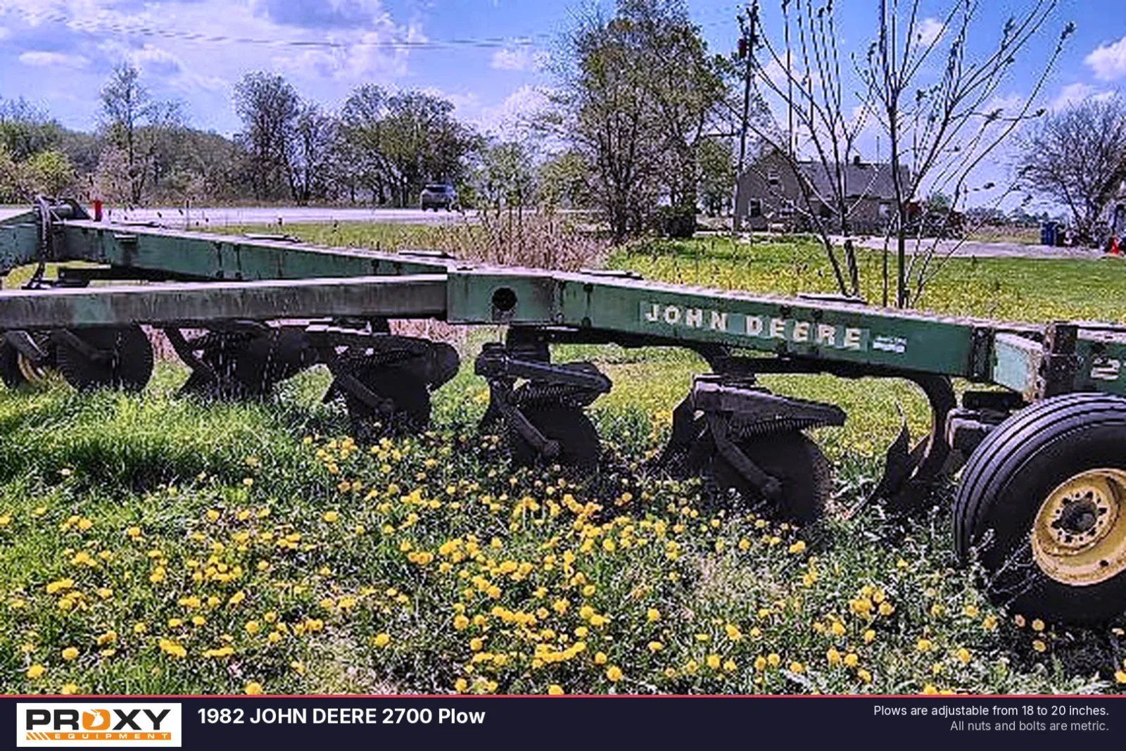 1982 JOHN DEERE 2700 Plow