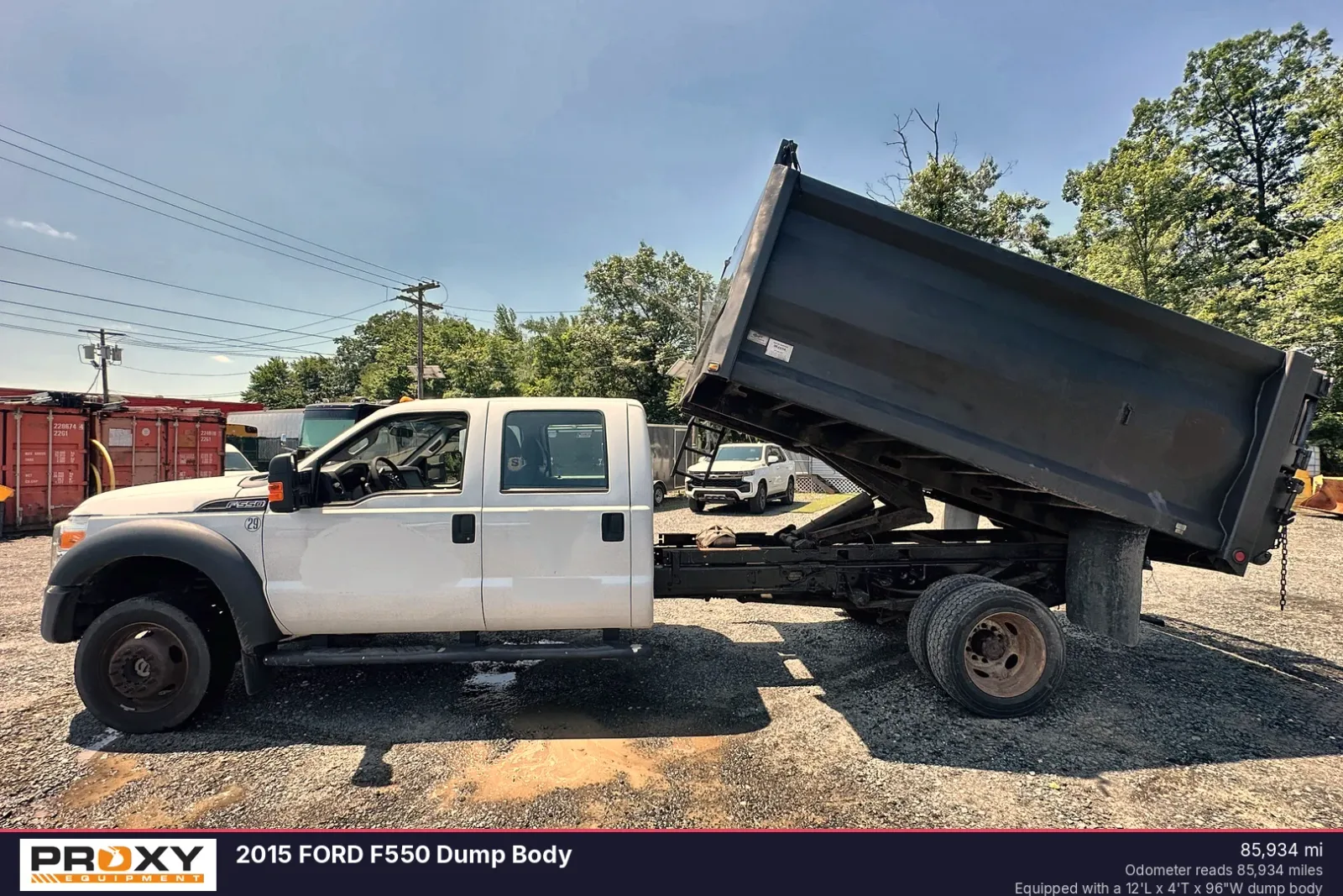 2015 FORD F550 Dump Body