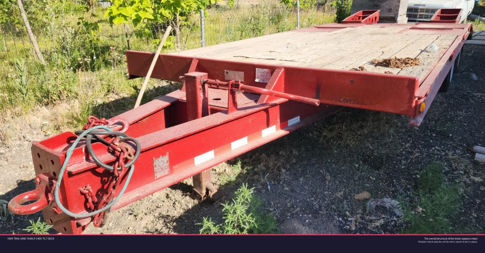 1999 TRAIL KING TK40LP-2400 Tilt Deck