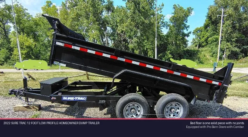 2022 SURE TRAC 12 foot Low Profile Homeowner Dump Trailer