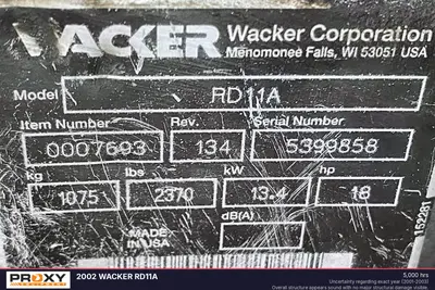 2002 WACKER RD11A - view 4 of 4