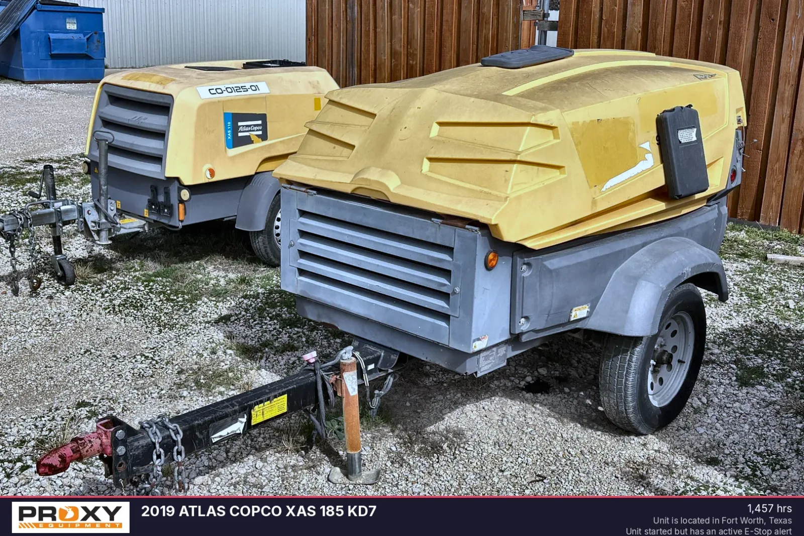 2019 ATLAS COPCO XAS 185 KD7