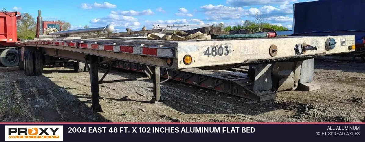 2004 EAST 48 Ft. x 102 Inches Aluminum Flat Bed