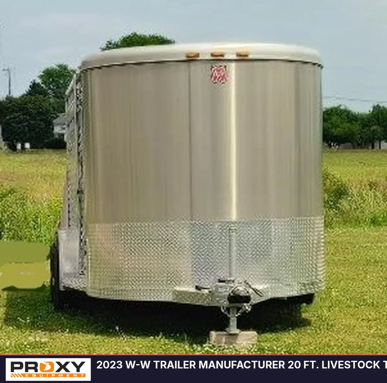 2023 W-W TRAILER MANUFACTURER 20 FT. LIVESTOCK TRAILER