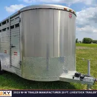2023 W-W TRAILER MANUFACTURER 20 FT. LIVESTOCK TRAILER - view 8 of 19