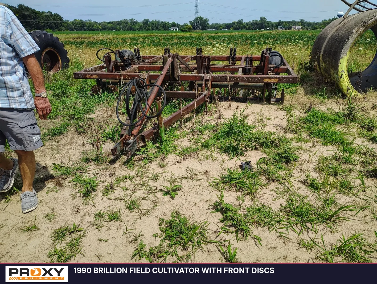 1990 BRILLION Field Cultivator With Front Discs