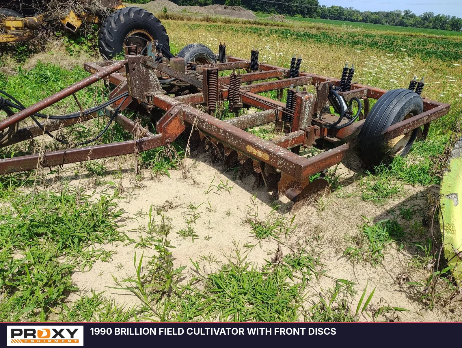 1990 BRILLION Field Cultivator With Front Discs