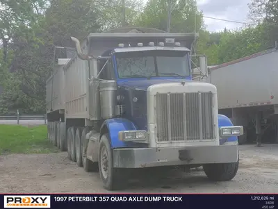 1997 PETERBILT 357 Quad Axle Dump Truck - view 4 of 40