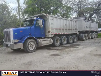 1997 PETERBILT 357 Quad Axle Dump Truck - view 2 of 40
