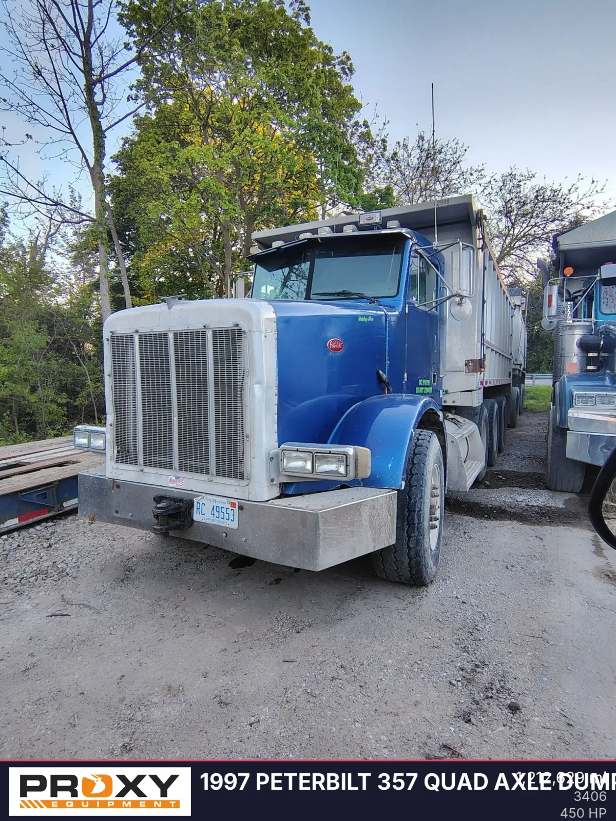 1997 PETERBILT 357 Quad Axle Dump Truck