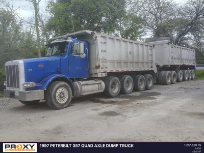 1997 PETERBILT 357 Quad Axle Dump Truck - view 5 of 40