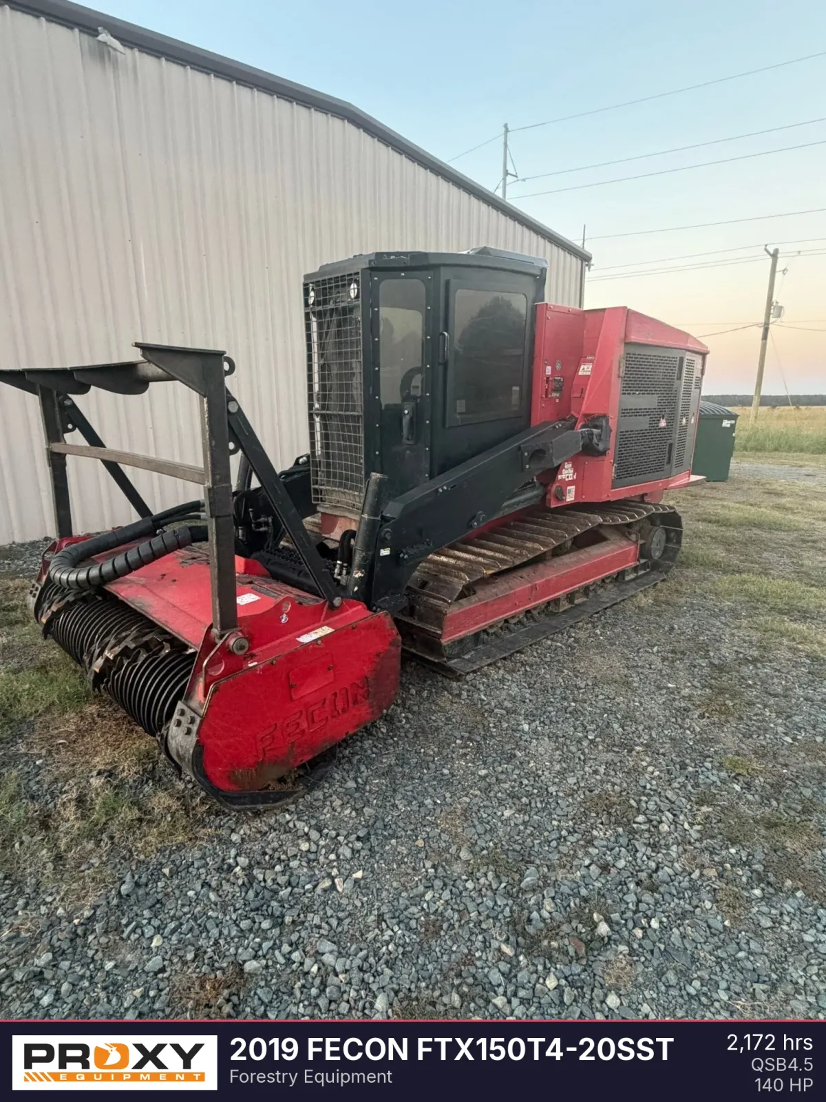 2019 FECON FTX150T4-20SST